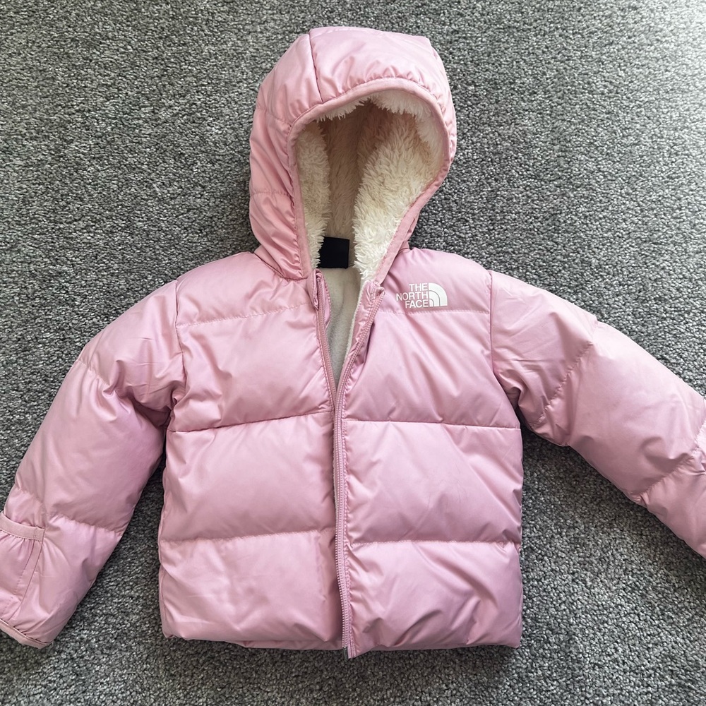 The north face baby 6-12m pink down jackets